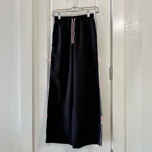 Stylish Black Kids Bottoms with Pink Accents